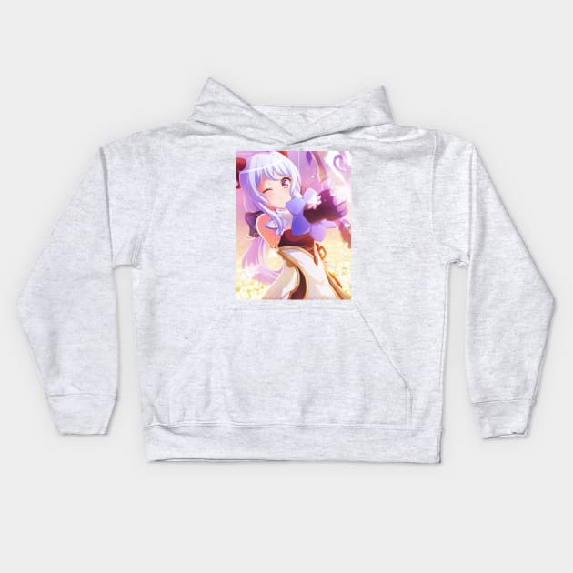 Matsubara Kanon (Ganyu) Kids Hoodie by Despuntater